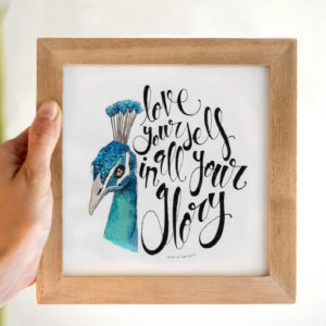 Paon Animal Totem "Love yourself in all your glory"