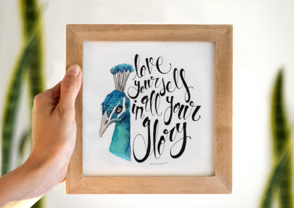 Paon Animal Totem "Love yourself in all your glory"