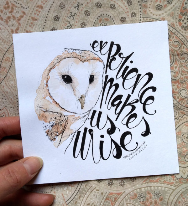 Chouette Animal Totem "Experience makes us wise" – Image 2