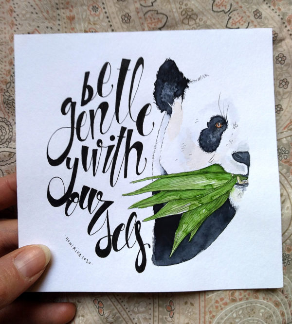 Panda Animal Totem "Be gentle with yourself" – Image 2