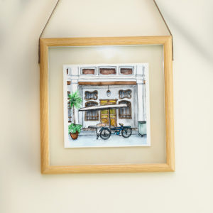 "Façade d'une maison à Chinatown Georgetown, Penang" ~ Mémoires de voyage Malaisie