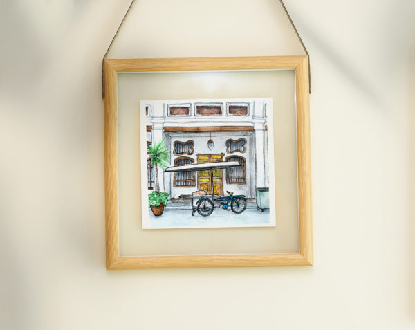 "Façade d'une maison à Chinatown Georgetown, Penang" ~ Mémoires de voyage Malaisie