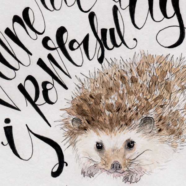 Hérisson Animal Totem "Vulnerability is powerful" – Image 3