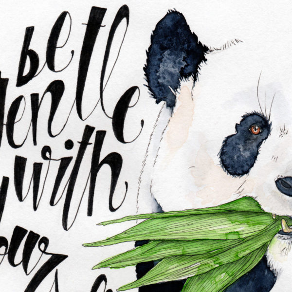 Panda Animal Totem "Be gentle with yourself" – Image 3