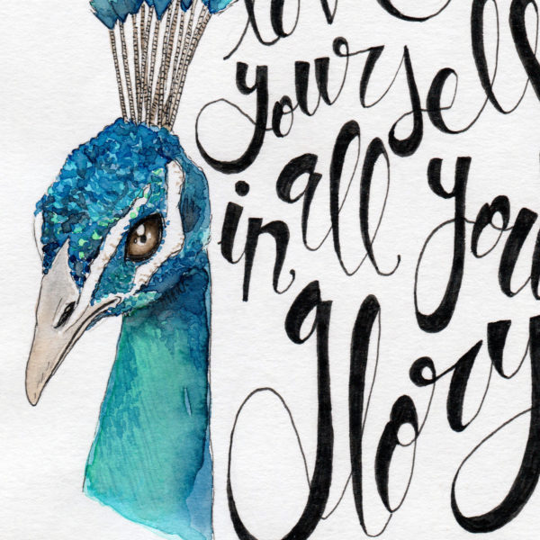 Paon Animal Totem "Love yourself in all your glory" – Image 3