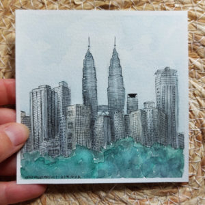 "Vue des Petronas" ~ Mémoires de voyage (Malaysie)