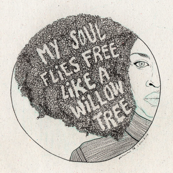 Erykah Badu : "My soul flies free like a willow tree"