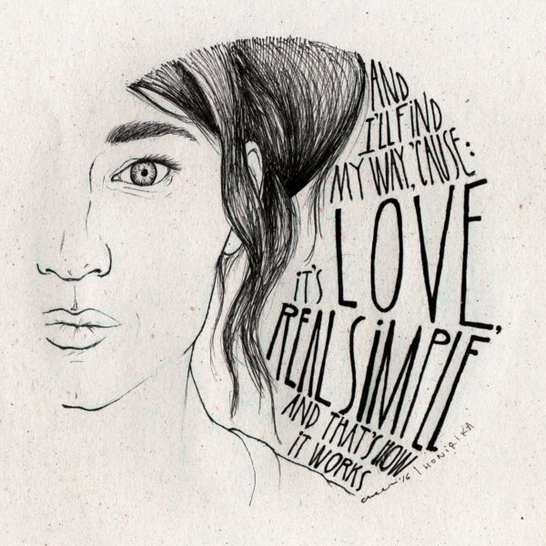 Selah Sue : "And I'll find my way, 'cause : it's love, real simple and that's how it works"